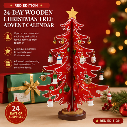 ✨24-Day Wooden Christmas Tree Advent Calendar🎄