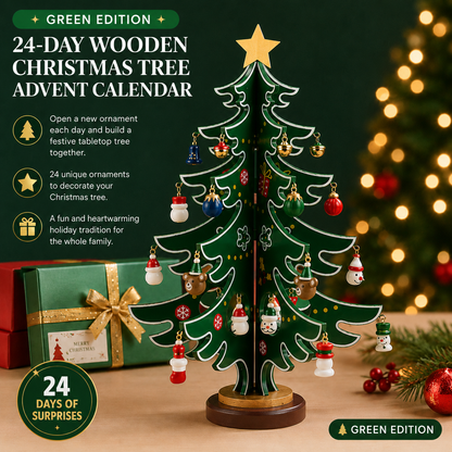 ✨24-Day Wooden Christmas Tree Advent Calendar🎄