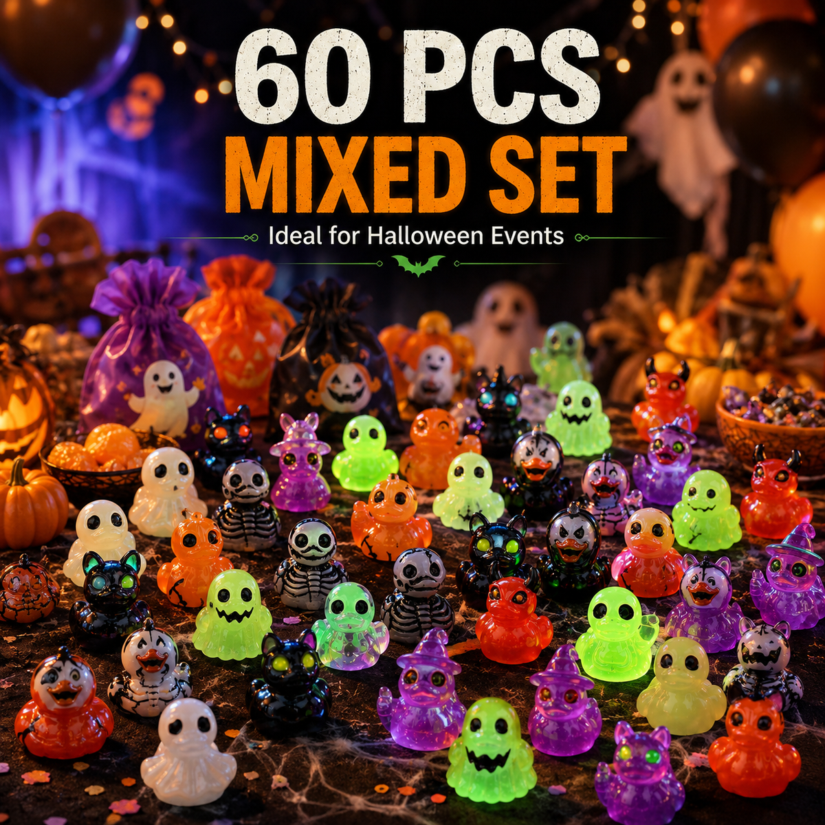 🔥Last Day 50% OFF - 🎃 Glow-In-Dark Tiny Spooky Resin Decorations