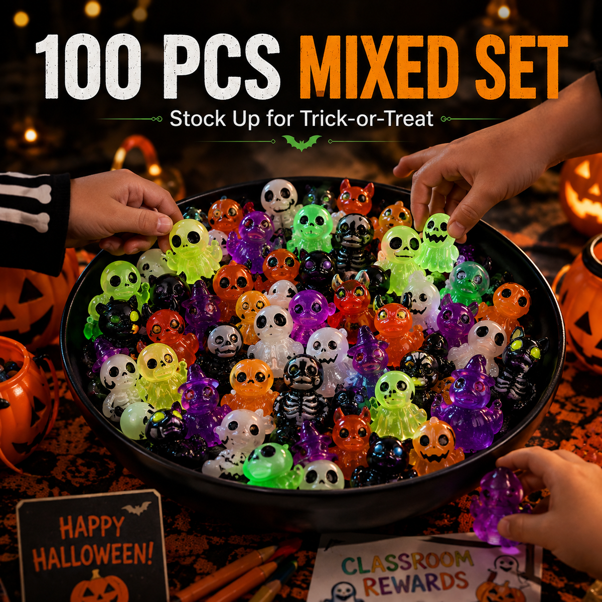 🔥Last Day 50% OFF - 🎃 Glow-In-Dark Tiny Spooky Resin Decorations