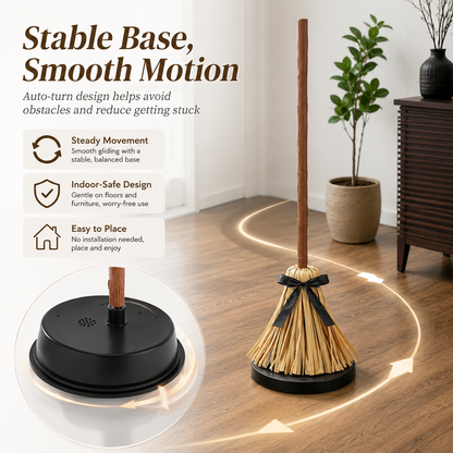🪄Floating Witch's Broom – Haunted Dancing Broom🧙‍♀️