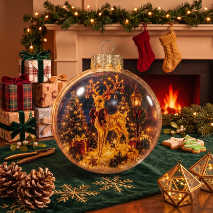 🎄Glowing Christmas Diorama Ornament 👼