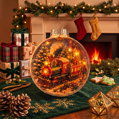 🎄Glowing Christmas Diorama Ornament 👼