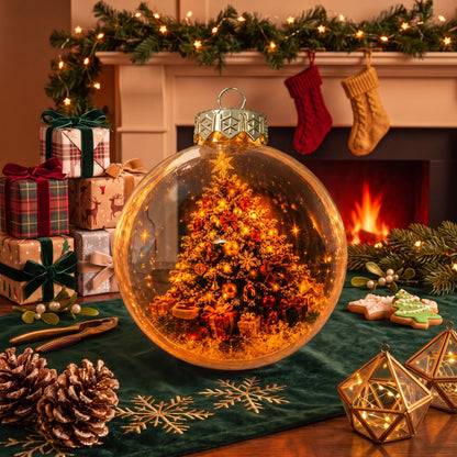 🎄Glowing Christmas Diorama Ornament 👼