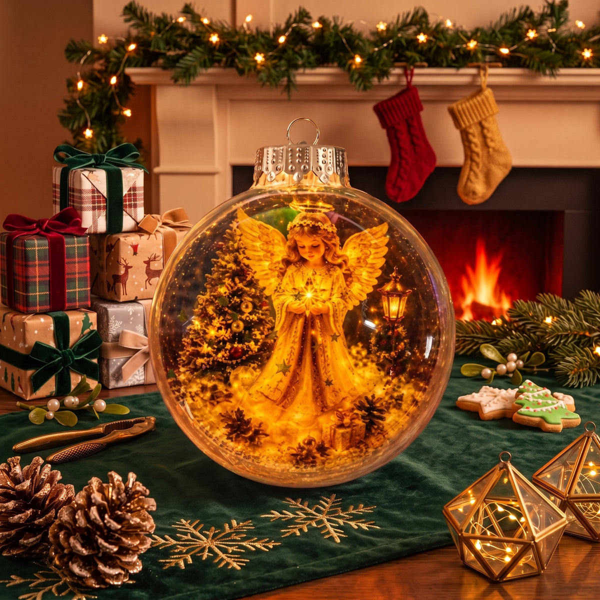 🎄Glowing Christmas Diorama Ornament 👼