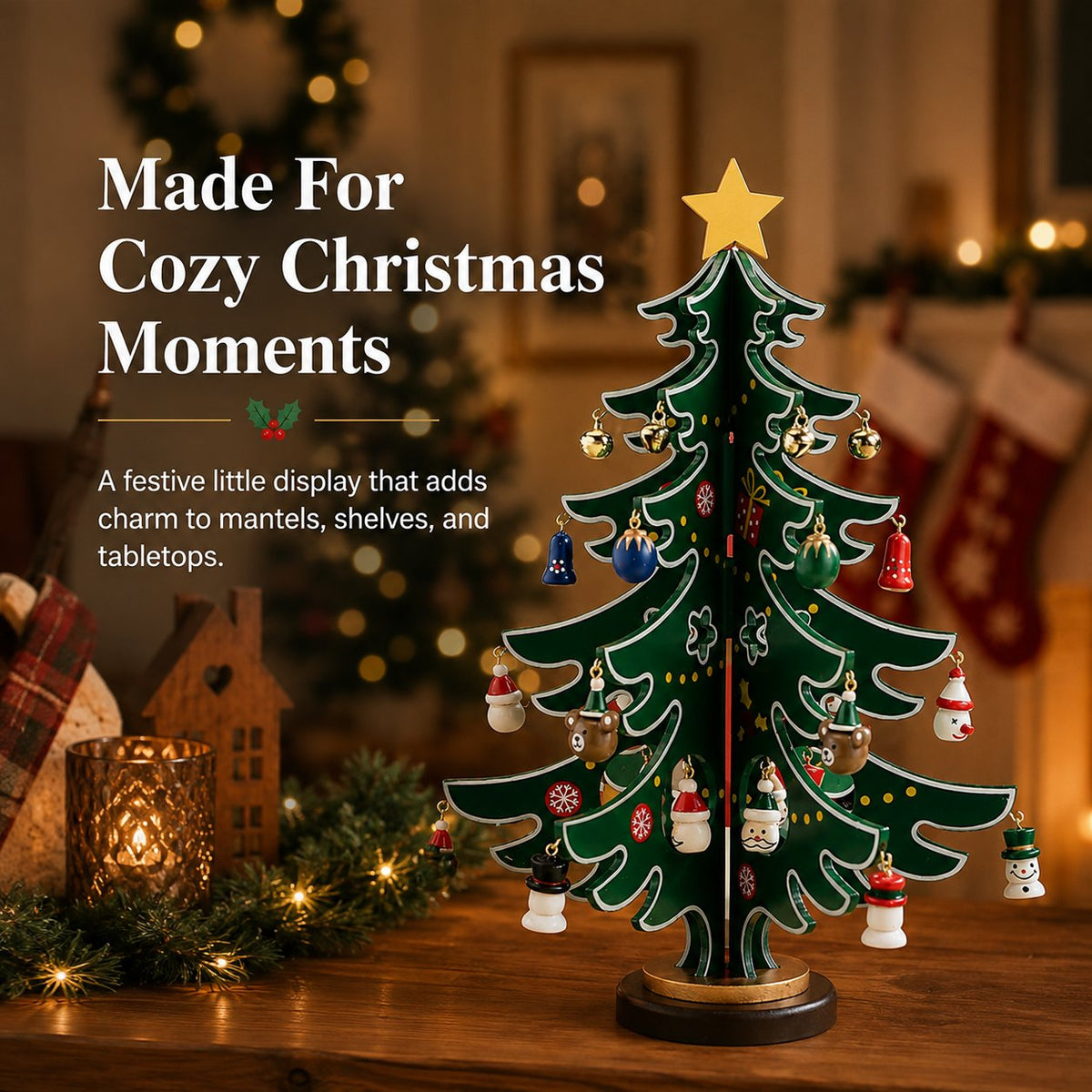 ✨24-Day Wooden Christmas Tree Advent Calendar🎄