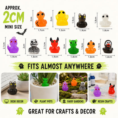 🔥Last Day 50% OFF - 🎃 Glow-In-Dark Tiny Spooky Resin Decorations